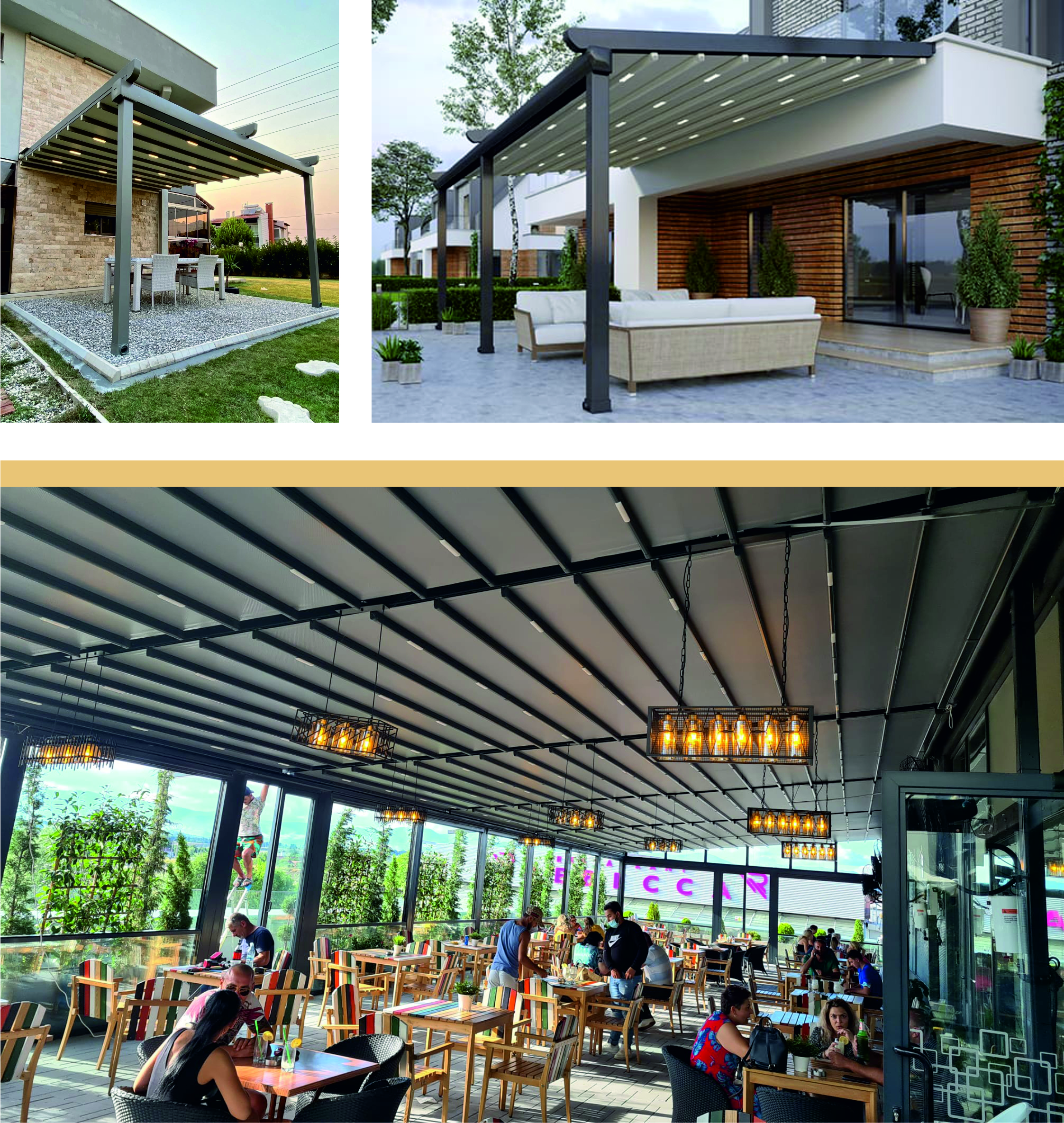 Pergolă retractabilă